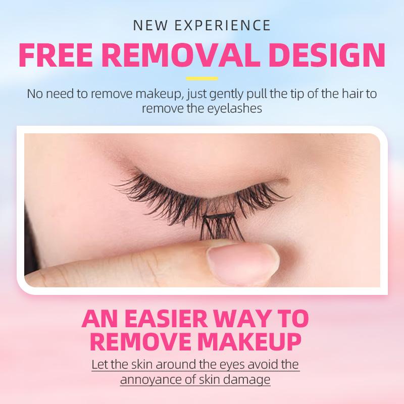 【SHIP IN 24 HOURS】DOROLAB Flower-Serise Tulip Glue Free False Eyelash Self-Adhesive Eyelash No Glue Eyelash Lash Eyelash Extension 9