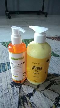Product Review of BOOSTER HIGH DOSE & 1hb thailand bpom 500ml ,serum badan booster ,serum pemutih badan,serum badan whitening from I**L 0