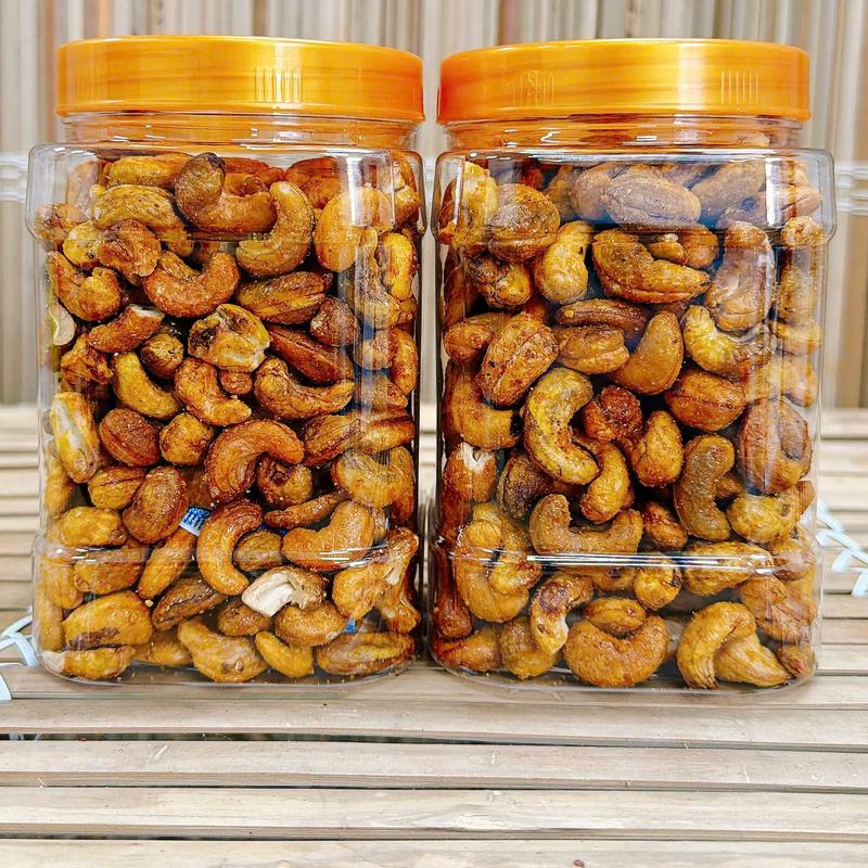 Hộp 500g Hạt Điều Rang Tỏi Ớt giòn ngon MT FOODS HCM