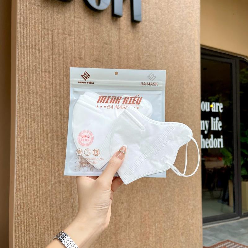  Thùng 100 chiếc Khẩu trang 6A Minh Hiếu Mẫu Mới  4 lớp dày dặn Quai êm Nhiều Màu Siêu Xinh 