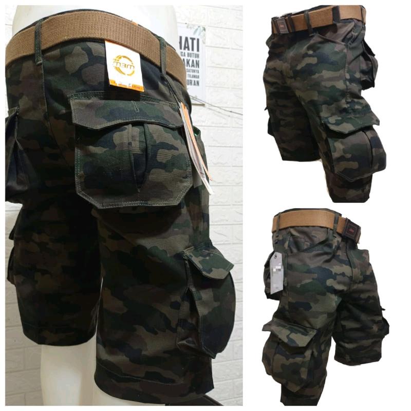 Celana Kargo Pendek Loreng Premium Celana Pendek Pria Cargo 4