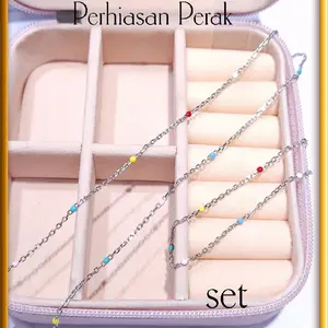 Set Perak 925.Kalung Jedar.Gelang Jedar Variasi Variasi Silver