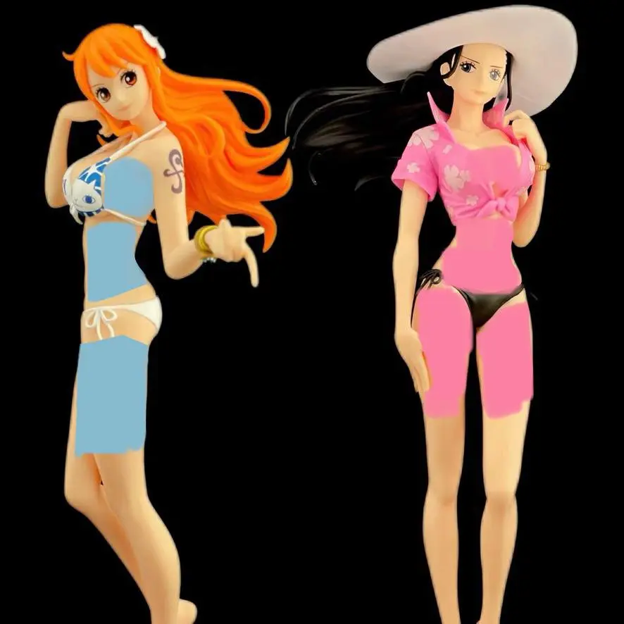Fullset Statue One Piece Nami Robin Bikini Glitter & Glamours Splash Style