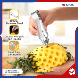 Capitan Pencabut Mata Buah Nanas Stainless Steel Ukuran Mini Anti Karat Praktis Rapi dan Mudah Digunakan
