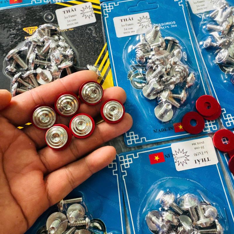 Full các bộ ốc dàn áo mẫu Thái inox 304 gắn cho tất cả các dòng xe xem phân loại