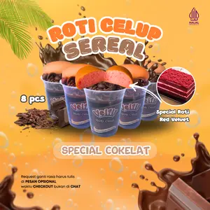 [SARAPAN] VELFIT ROTI CELUP ISI 8pcs RASA COKLAT DAN SEREAL 5g , COCOK BUAT SARAPAN , COCOK DIJUAL DIKANTIN SEKOLAH
