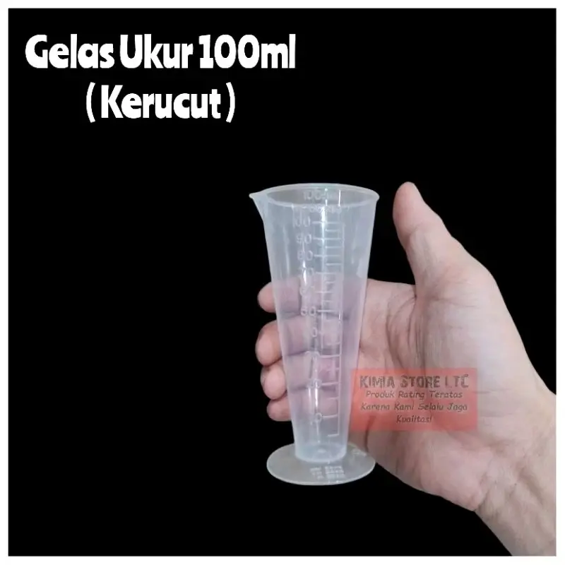 GELAS TAKAR 100ML KERUCUT/ GELAS UKUR 100ML KERUCUT / GELAS TAKARAN 100ML / MEASURING CUP 100ML - Kitchenware
