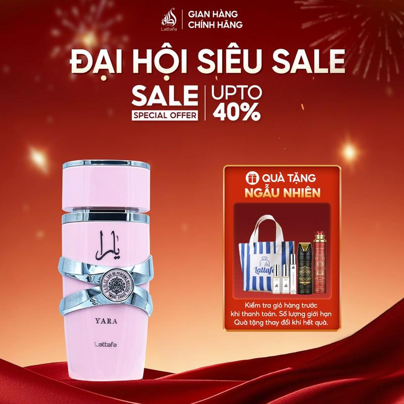 KOL Nước hoa nữ Lattafa Yara EDP hương vani kem sữa ngọt ngào nữ tính 100ml