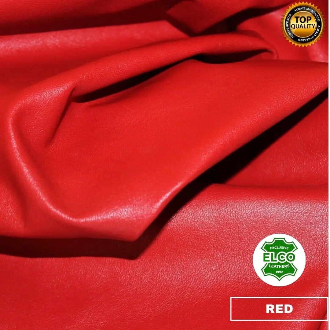 ELCO Kulit Domba Grade A Warna Merah untuk bahan Jaket,Dompet,Tas Fabric