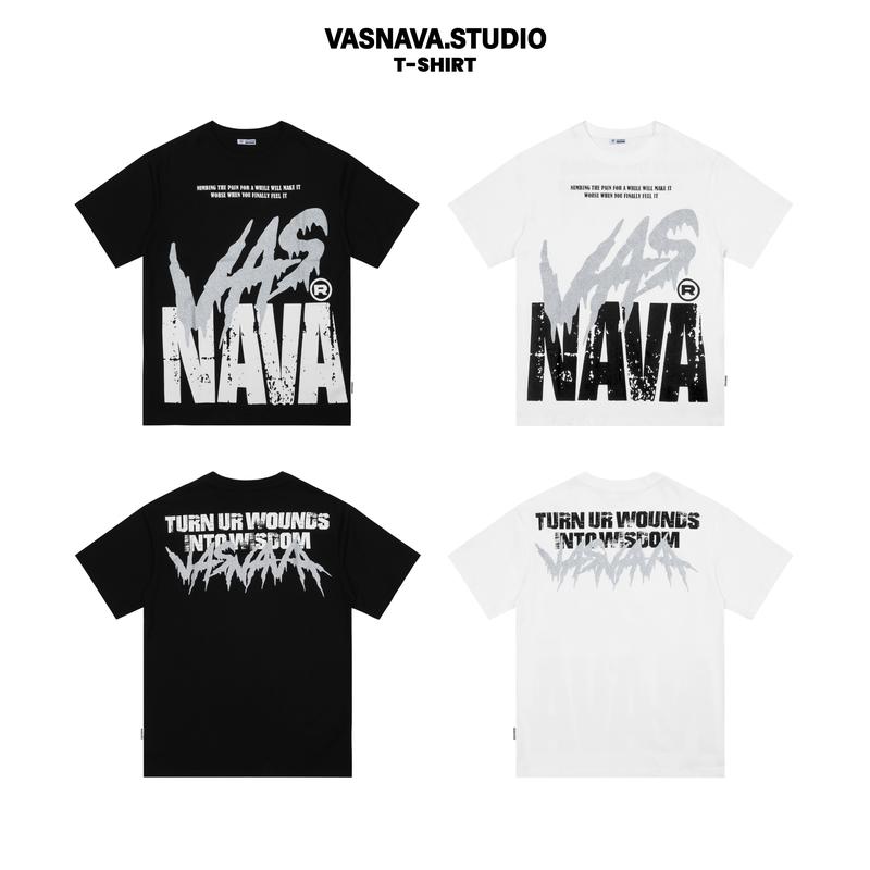  Áo Thun Vasnava The Pain - Cotton Nam Nữ Unisex Tay Lỡ Oversize Cổ Tròn Top Menswear 