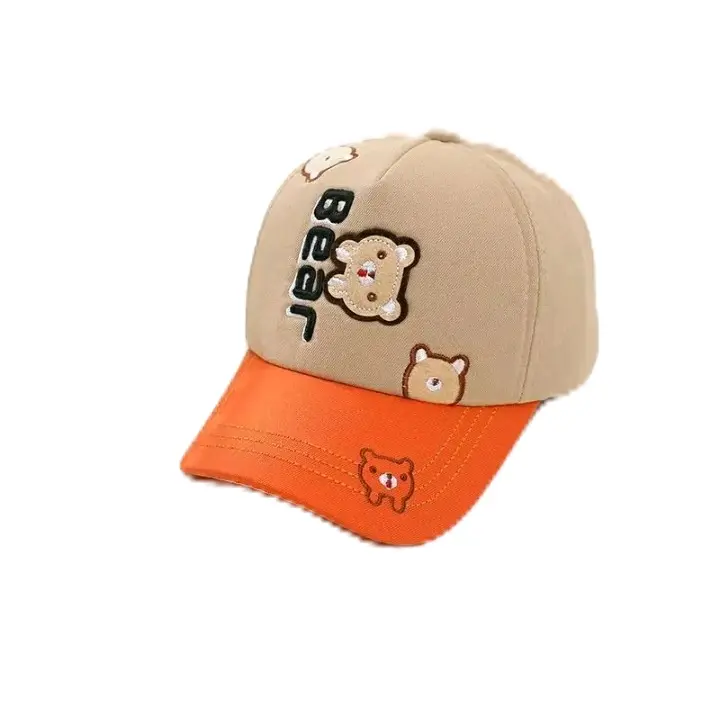 topi bodril bear anak/topi anak laki-laki/prempuan usia 2-10 tahun Cewek 3