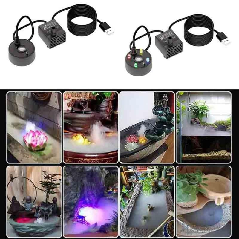 Sương Mù Nồi Phù Thủy Halloween 2-trong-1 Người tạo sương 5V Đèn LED nhiều màu…