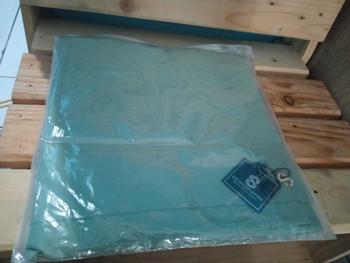 Product Review of Jilbab Umama Scarf Voal Tryspan Syari Lasercut Logo S POUCH 130x130cm Kerudung Voal Premium from r**1 1