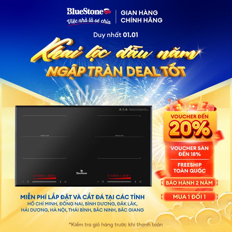   HOT DEAL  Bếp Điện Từ Đôi BlueStone ICB-6920 3400W - Miễn phí lắp đặt cắt đá 
