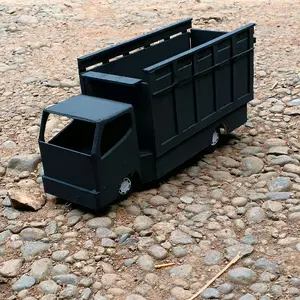 miniatur truck belok dan oleng, pintu belakang bisa dibuka tutup, gratis lampu LED
