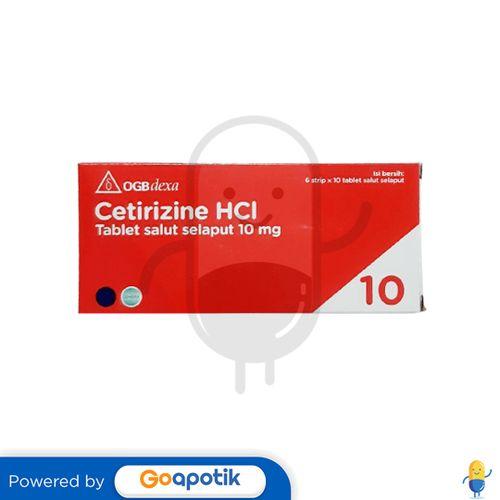 CETIRIZINE HCL OGB DEXA MEDICA 10 MG BOX 60 KAPSUL