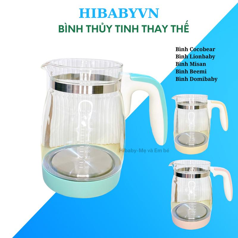  Bình thủy tinh thay thế Cocobear bình thay Lion baby Beemi Domibaby Misan Không nắp không đế   thay được cocobear misan 