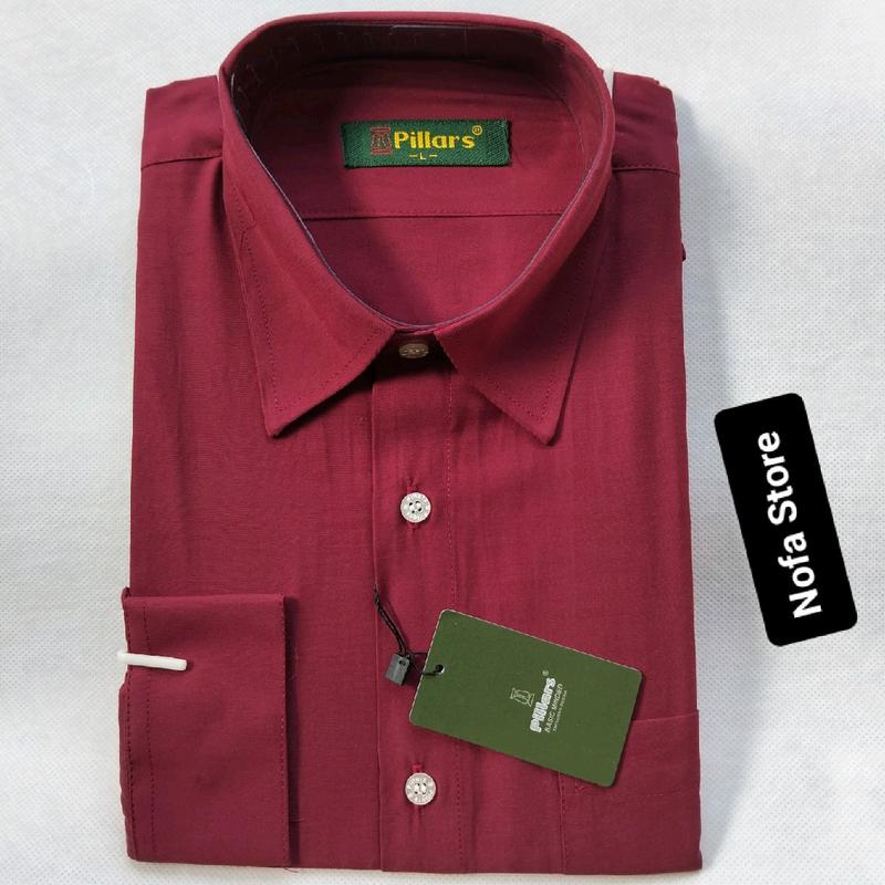 Kemeja Polos Lengan Panjang Pillars - Bahan Katun Viscose Lembut dan Nyaman Dipakai - Baju, Formal 1