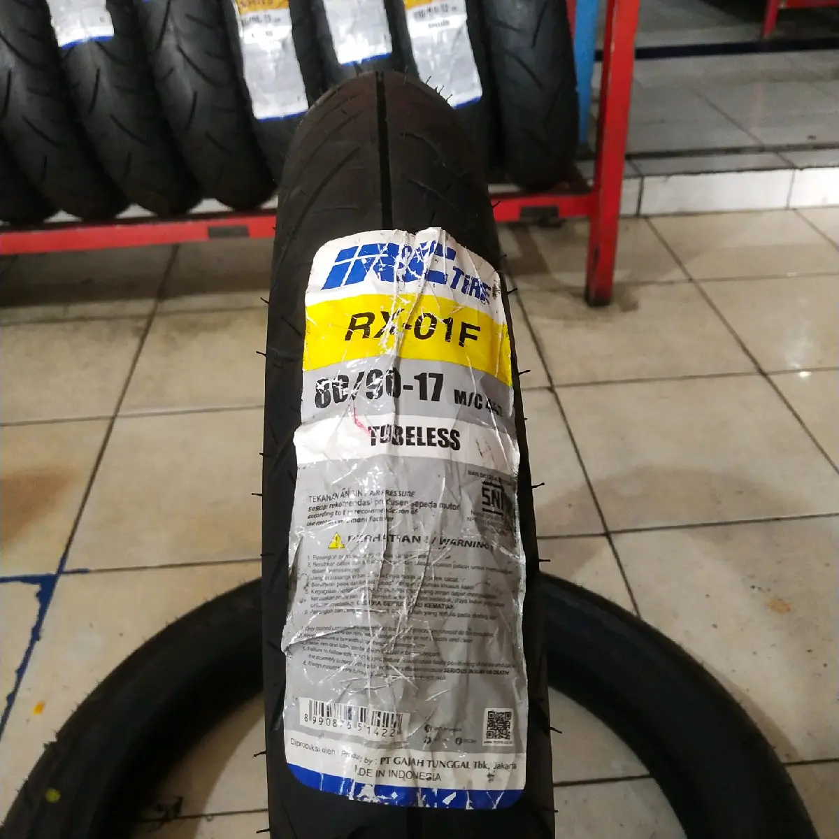 BAN IRC RX 01 80/90-17 F Tubeless