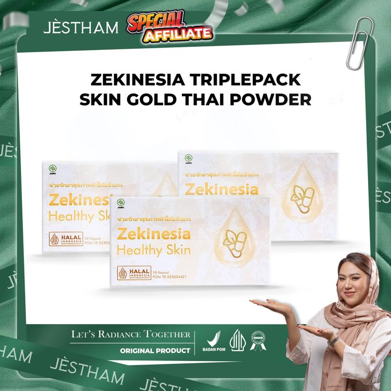 (AF) Zekinesia Triplepack Skin Gold Thai Powder 0