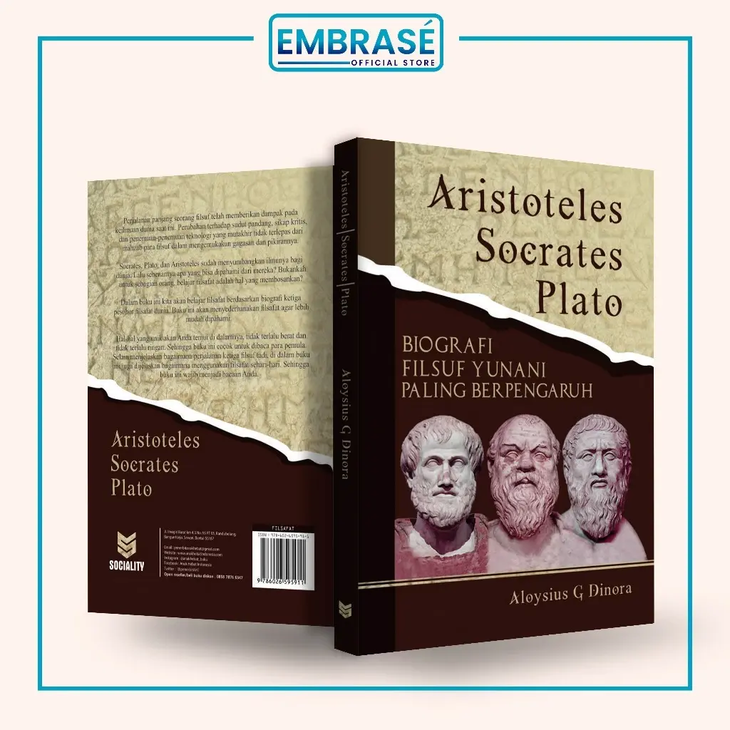 Buku Aristoteles Socrates Plato: Biografi Filsuf Yunani Paling Berpengaruh - Embrase