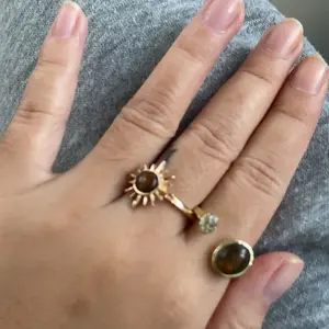 [Letyne] Cincin gaya kencan unik bentuk ular batu mata harimau warna ambar A504
