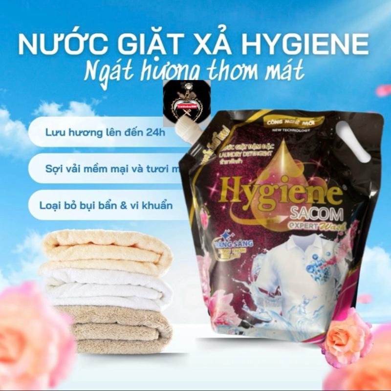 Hygiene Thùng 2 Túi Nước Giặt Xả Công Nghệ Thái Lan Hương Hoa Tươi Lâu Dài