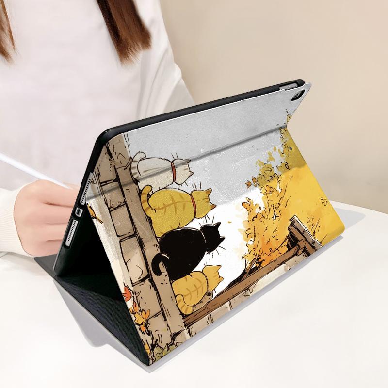 Adorable Cartoon Graphics Book Like Tablet Case For Redmi Pad2 Pro 12.1" Redmi Pad2 11" 2025,For POCO PAD M1 12.1",POCO PAD X1 11.2",XiaomiPad8/8Pro11.2", With Ada Slot  Silicone Cover
