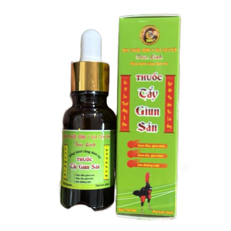  Tẩy giun trúc linh 20mll   tẩy giun tẩy sán  an toàn không ảnh hưởng đến gà  dạng nước   thế hệ mới 