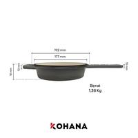 Gambar Kohana Enamel Cast Iron Saucepan&Skillet 18cm dari Kohana Indonesia Kota Administrasi Jakarta Utara 2 Tokopedia
