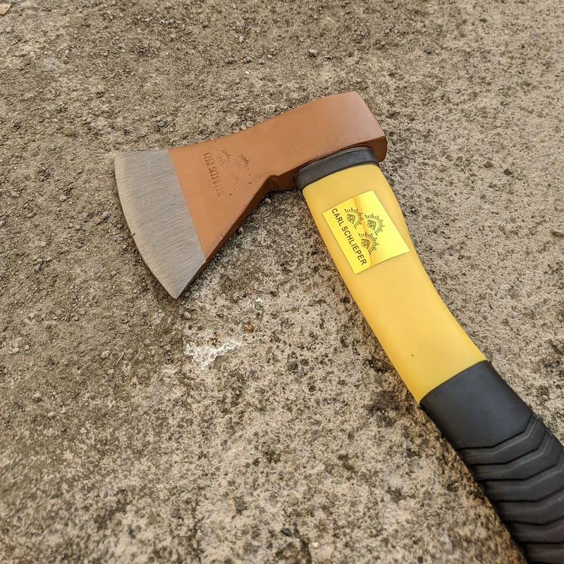 Kapak Belah Kayu Kampak CARL SCHLIEPER Gagang Fiber Lapis Karet 600 Gr Cap Mata Anti Karat Tajam Baja Berkualitas 4