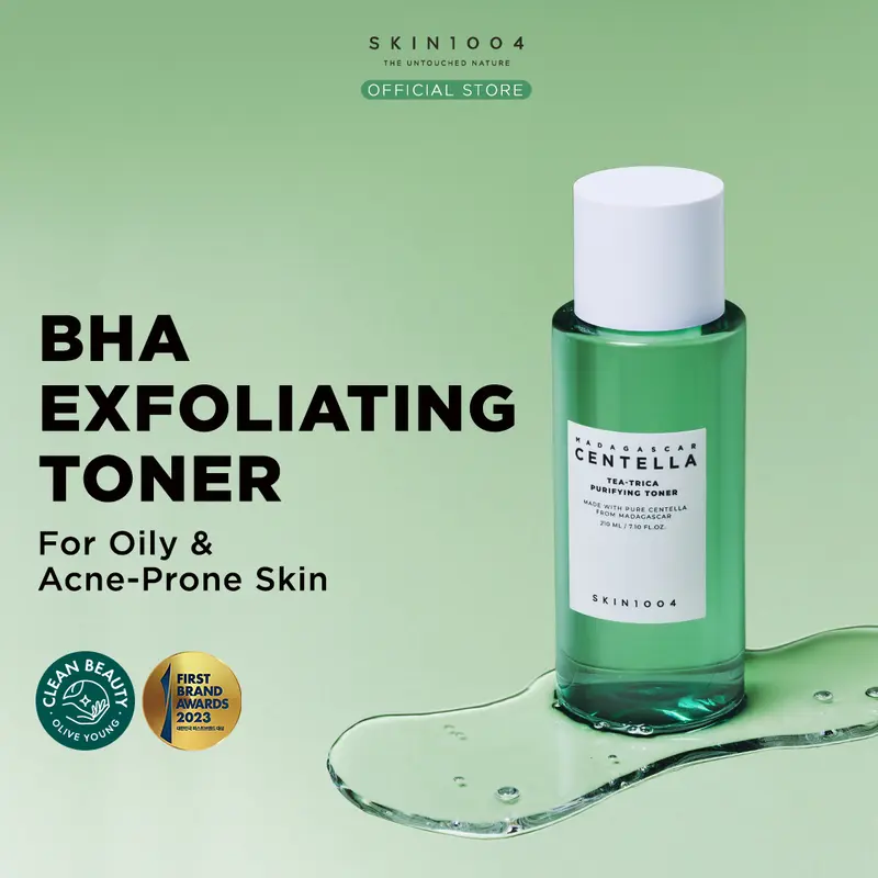 SKIN1004 Madagascar Centella Tea-Trica Purifying Toner 210ml Perawatan Wajah Berjerawat Bruntusan Berminyak Cair Muka 0