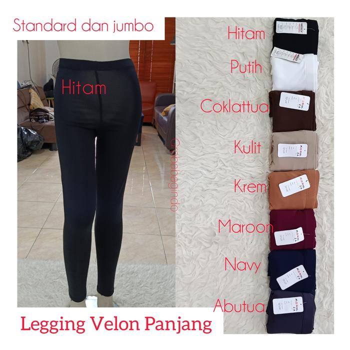 Gambar LEGGING BAHAN VELON TEBAL / LEGGING DALAMAN GAMIS PANJANG / LEGING DALAMAN ROK SEKOLAH dari Grababagindo Kota Medan Tokopedia