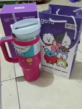 Product Review of Goto [COD] K-Joy X BT21 Tumbler Tahan Dingin Panas Botol Tempat Minum Aesthetic 1.2L from a**e 0