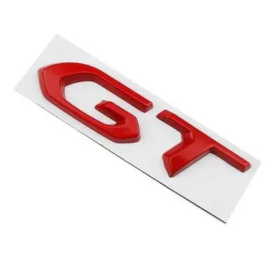 Logo Kim Loại 3d Chữ Gt Biểu Tượng Cốp Xe Ô Tô Đề Can Decal Can, Cho Peugeot 208 308 3008 207 508 5008 408 Gt Line, Phụ Kiện Nhãn Dán 4