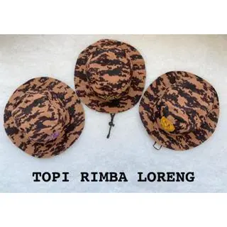 Topi Rimba Loreng Perlengkapan Pramuka Murah