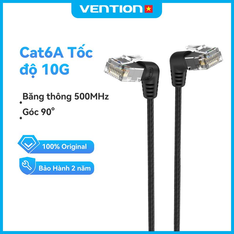 Cáp Mạng Lan Cat6A tốc độ 10Gbps IBO Vention - Thiết Kế 90 Độ, Bọc PVC, Đầu…