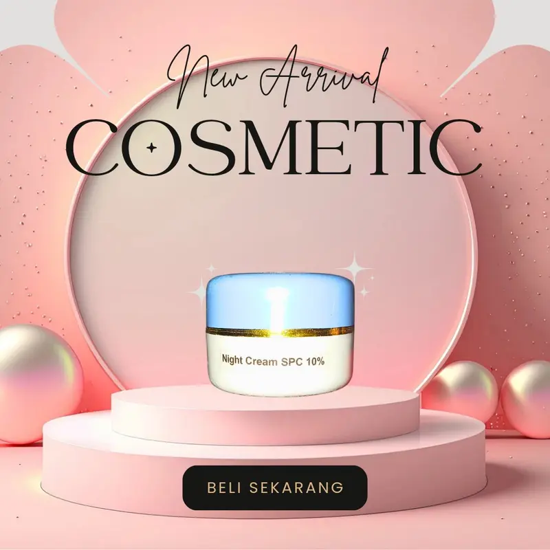 Promo!!! Night cream spc 10% Hitam Mencerahkan Melembutkan Wajah Perawatan Pelembab 0