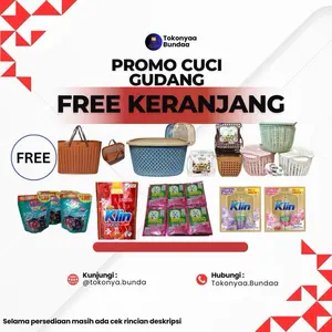PROMO PAKET CUCI GUDANG FREE KERANJANG SOKLIN NATURE EKONOMI RINSO CEK ETALASE DAN DESKRIPSI