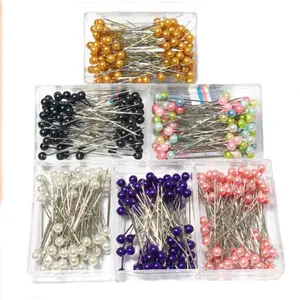 Jarum Pentul Warna Box Mika Isi 60 - 80 Pcs / Jarum Pentul Hijab / Jarum Pentul Hijab Besar