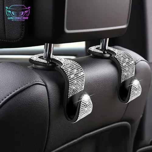 2 Pcs - Gantungan Kait Kursi Mobil Hanger Headrest Berlian Mewah