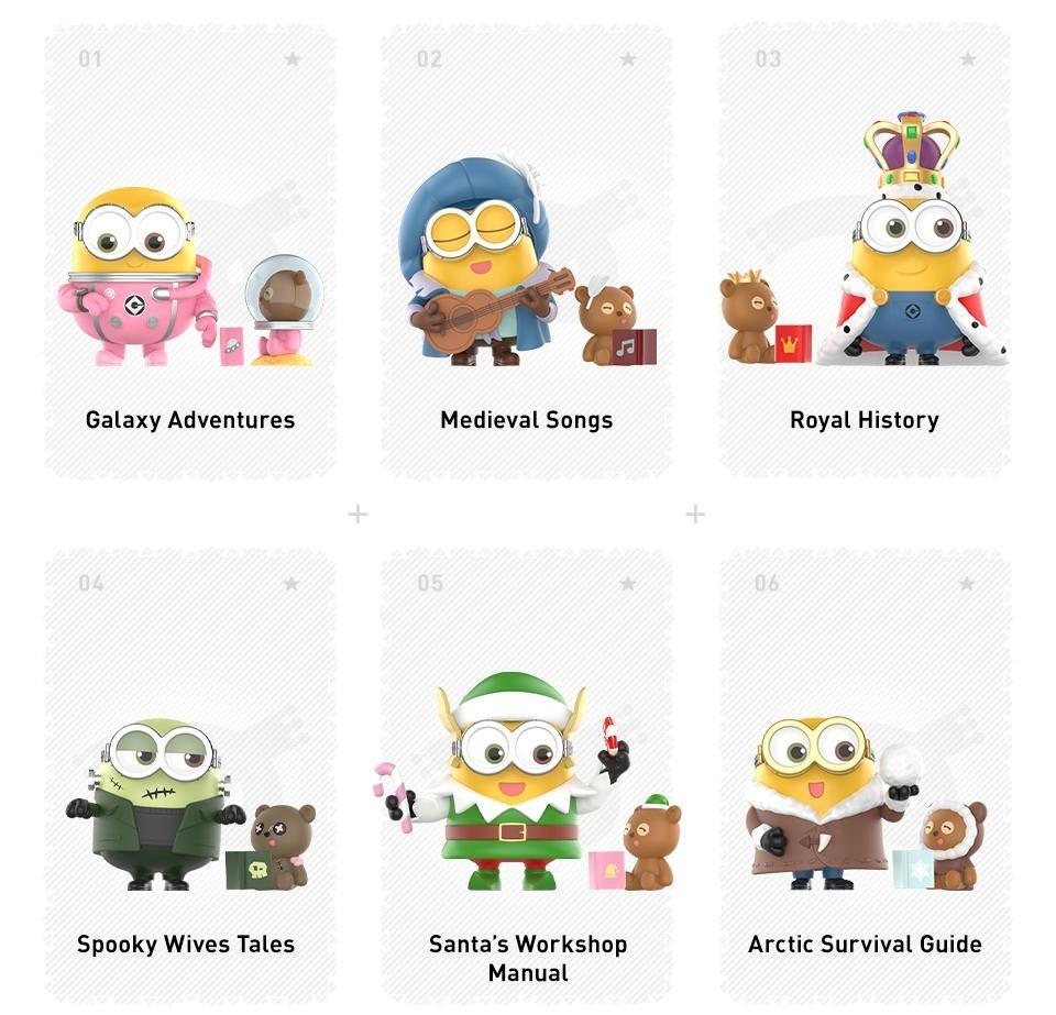 MINIONS BEDTIME STORIES BY BOB AND TIM SERIES FIGURES 📖 Once upon a banana...🌙 Snuggle up with Bob and Tim as they take you on the cutest bedtime adventures ever told; filled