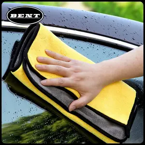 Microfiber/Tebal Daya Serap Tinggi Kain Pengering Pembersih Mobil Serbaguna Jumbo Towel Handuk Motor Lembut Cleaning