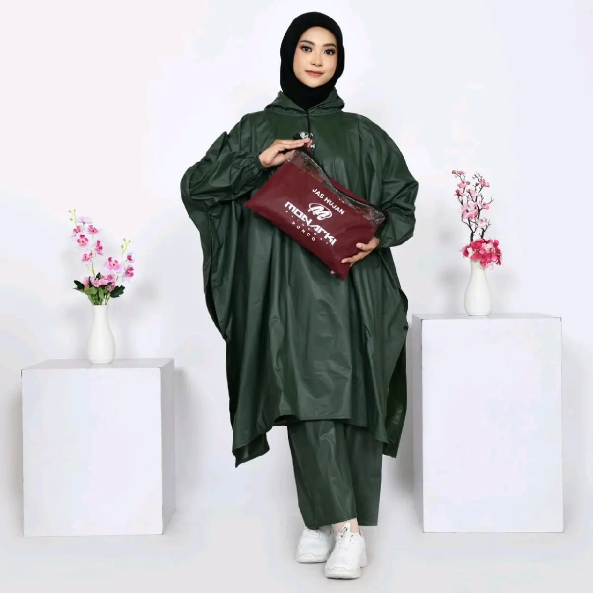jas hujan PONCO All size pria dan wanita anti renbes bahan PVC 025