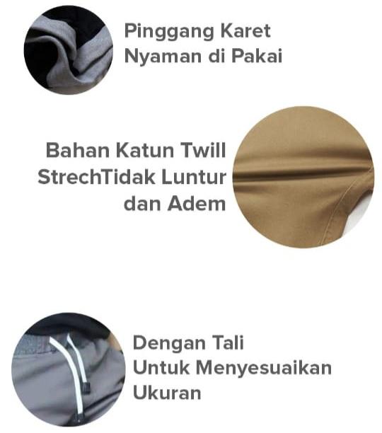 Product Introduction of CELANA CHINOS PANJANG PRIA BAHAN MELAR PINGGANG KARET CELANA CHINOS PRIA CELANA CHINO CELANA PANJANG PRIA Diamond Katun Dewasa Cowok 15