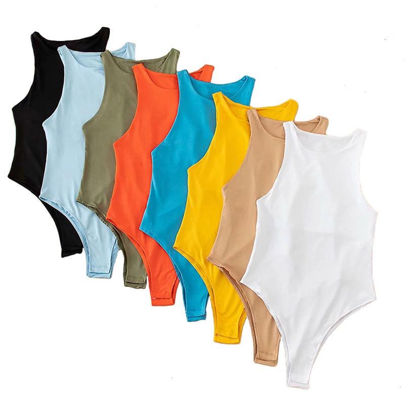 Áo Jumpsuit Quần Gợi Cảm, Màu Trơn Mùa Hè, Xu Hướng Thời Trang Châu Âu Và Mỹ Áo Nữ, SS24  Top Umi Bodysuit 6