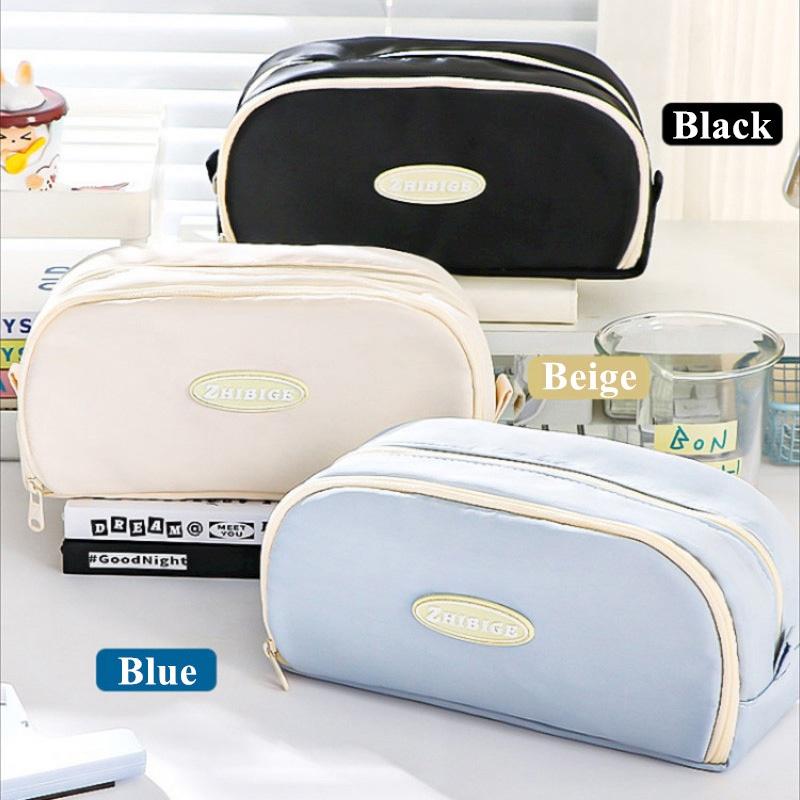 Hộp Đựng Bút Chì, Hai Lớp, Vải Học Sinh, Dung Tích Lớn, Túi Đựng Bút, Thích Hợp Cho Học Sinh, Văn Phòng Phẩm Trường Học, Cung Cấp Sắp Xếp