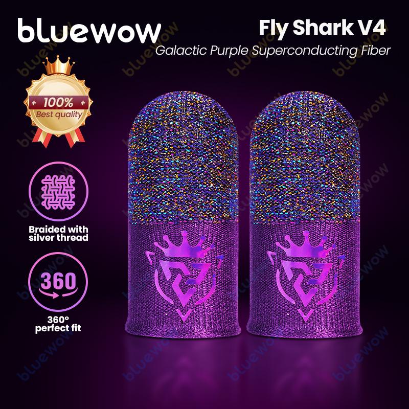 Bao Ngón Tay BlueWow Fly Shark V4 Màu Tím Vũ Trụ, Sợi Siêu Dẫn Điện với Logo…