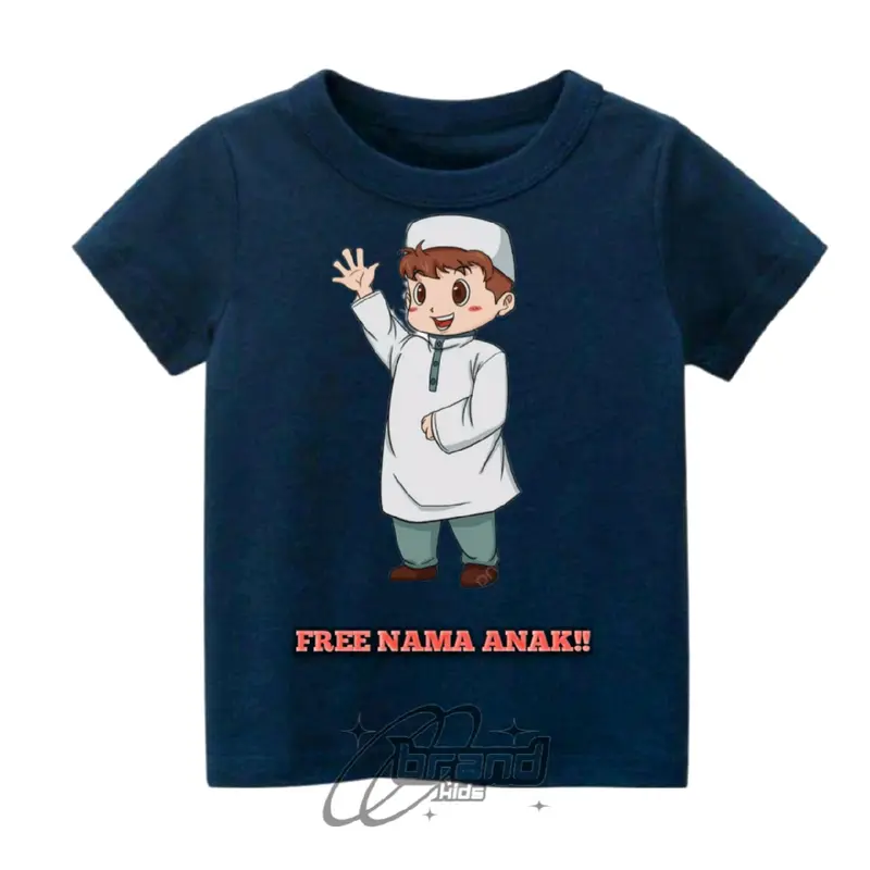 BAJU KAOS ATASAN ANAK MUSLIM, BAHAN PREMIUM 100% BISA REQUEST NAMA!! 3