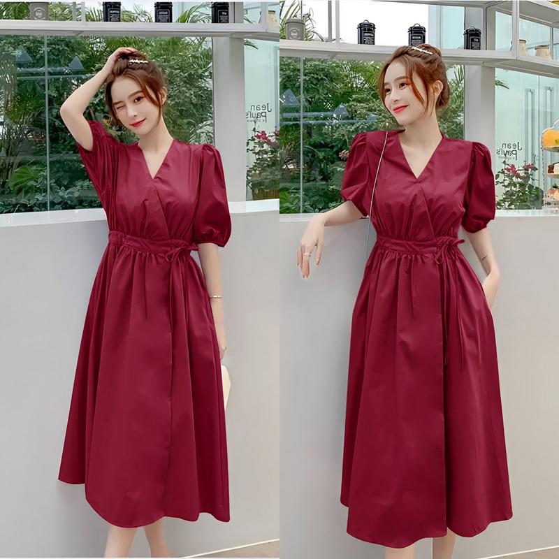 RO Dress Miyuki Big Size XXXL Ld 100 - 120 cm P 120 cm B 308 gr Mosscrepe Viscose #4210 5